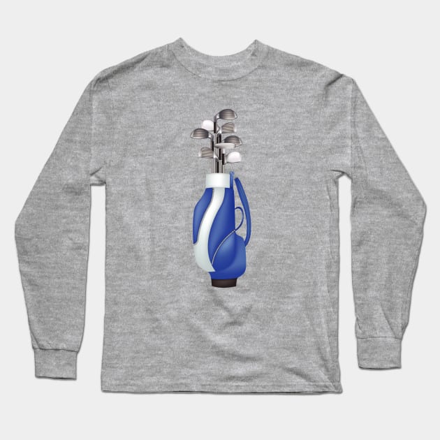 Golfers Design Long Sleeve T-Shirt by SWON Design